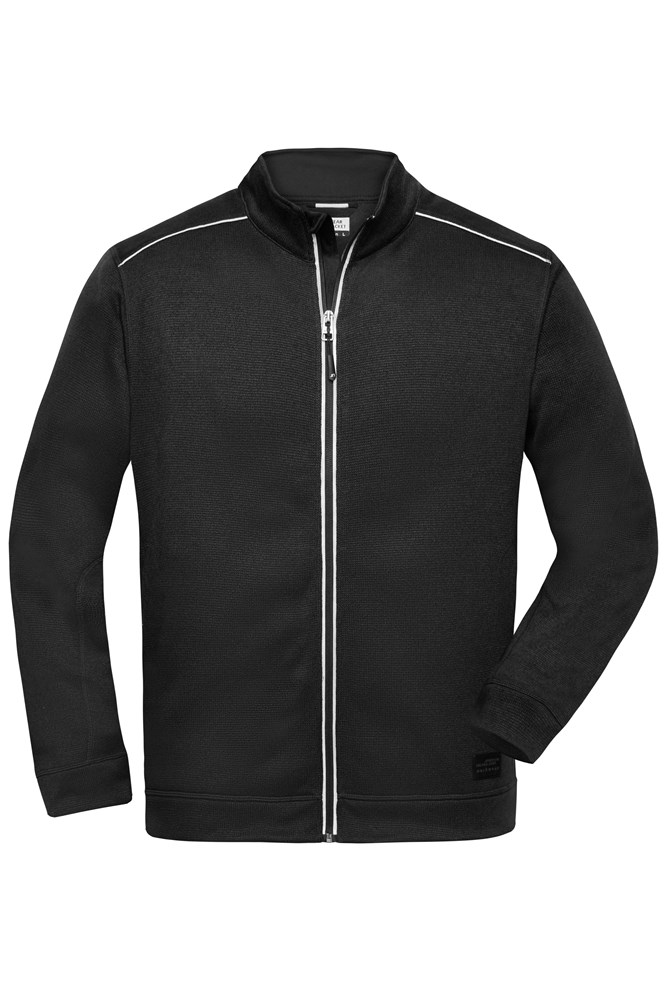 Men's Knitted Workwear Fleece Jacket - SOLID -