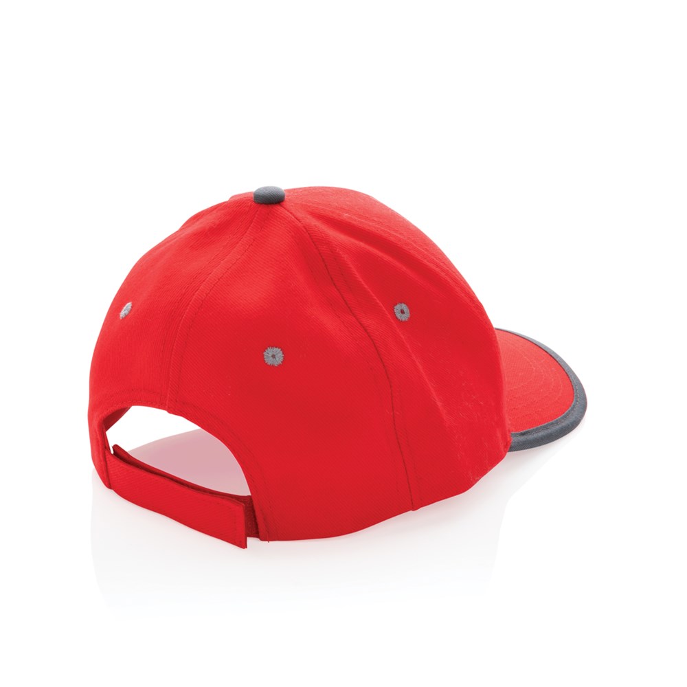 Impact AWARE™ 280gr Brushed rCotton 6 Panel Kontrast-Cap