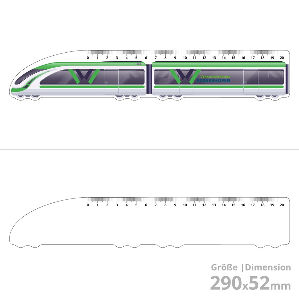 Konturenlineal Bahn