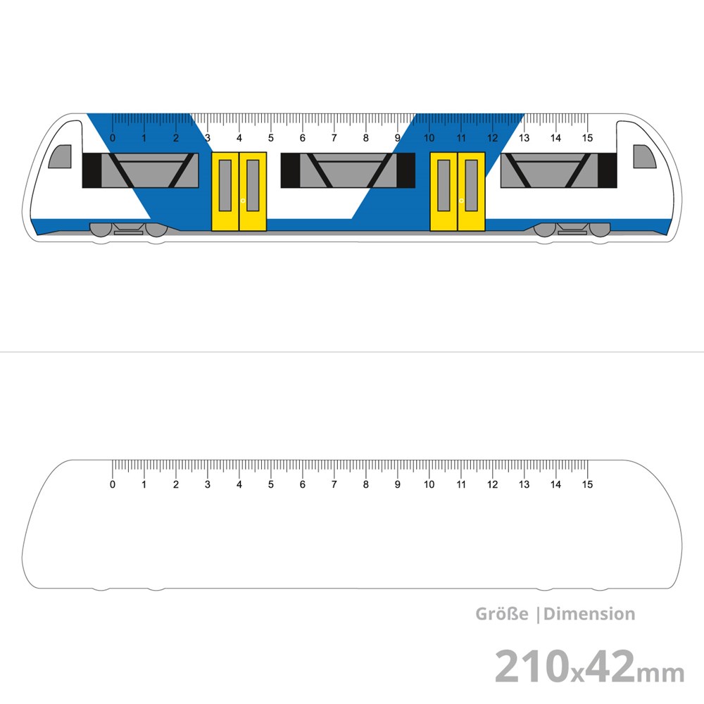 Konturenlineal Bahn