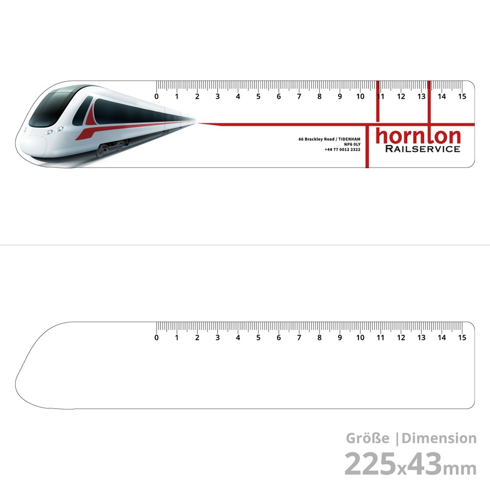 Konturenlineal Bahn