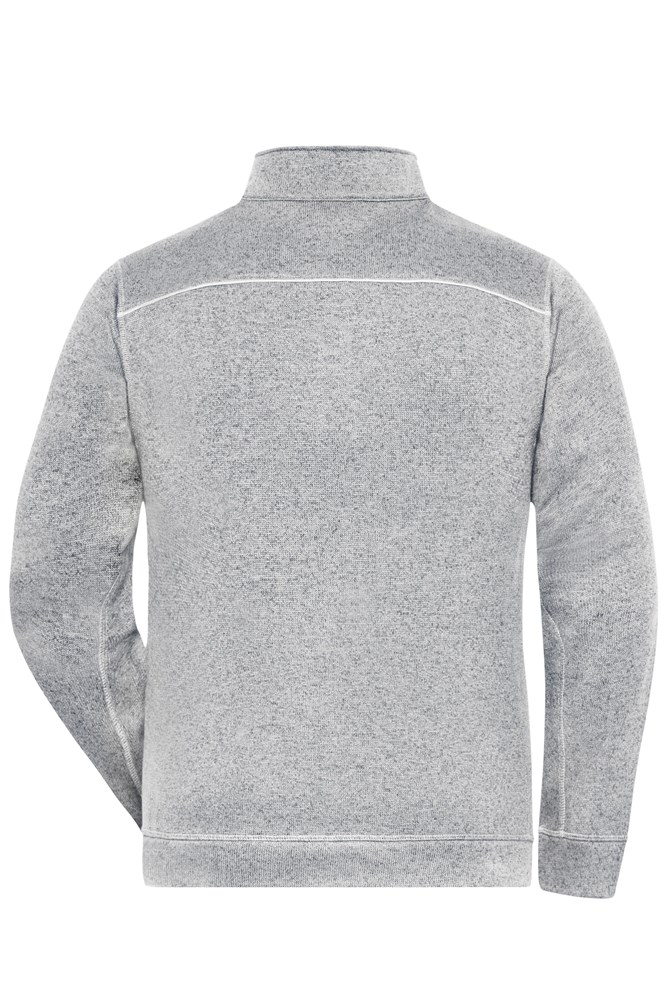 Men's Knitted Workwear Fleece Jacket - SOLID -