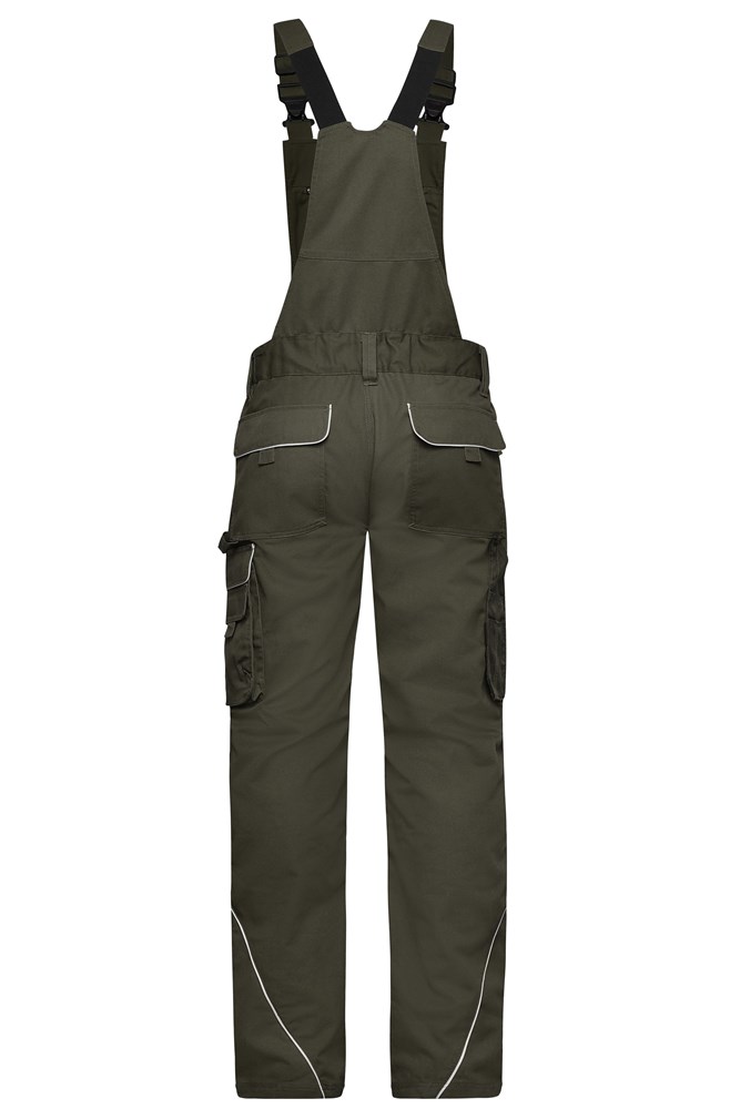 Workwear Pants with Bib - SOLID -