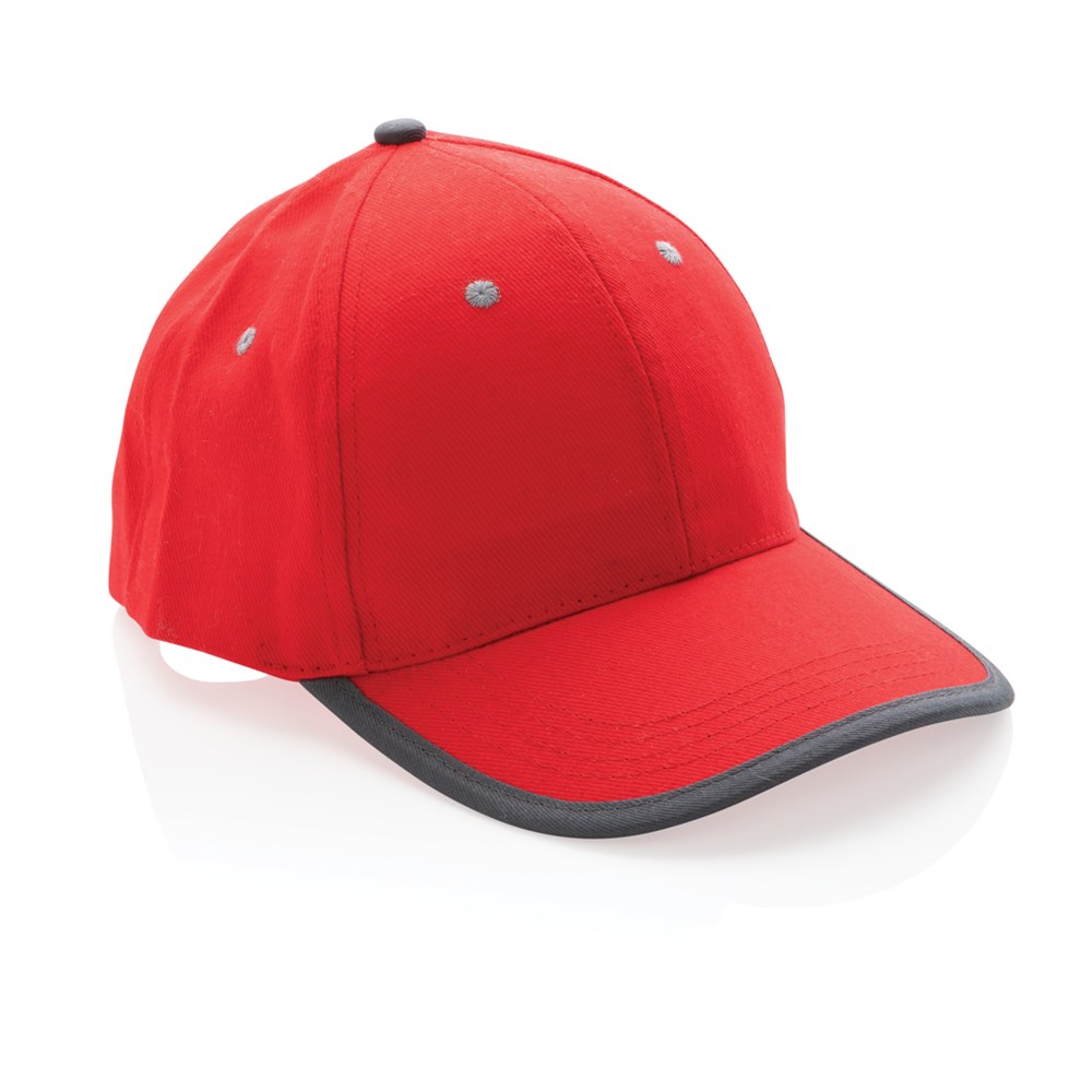 Impact AWARE™ 280gr Brushed rCotton 6 Panel Kontrast-Cap