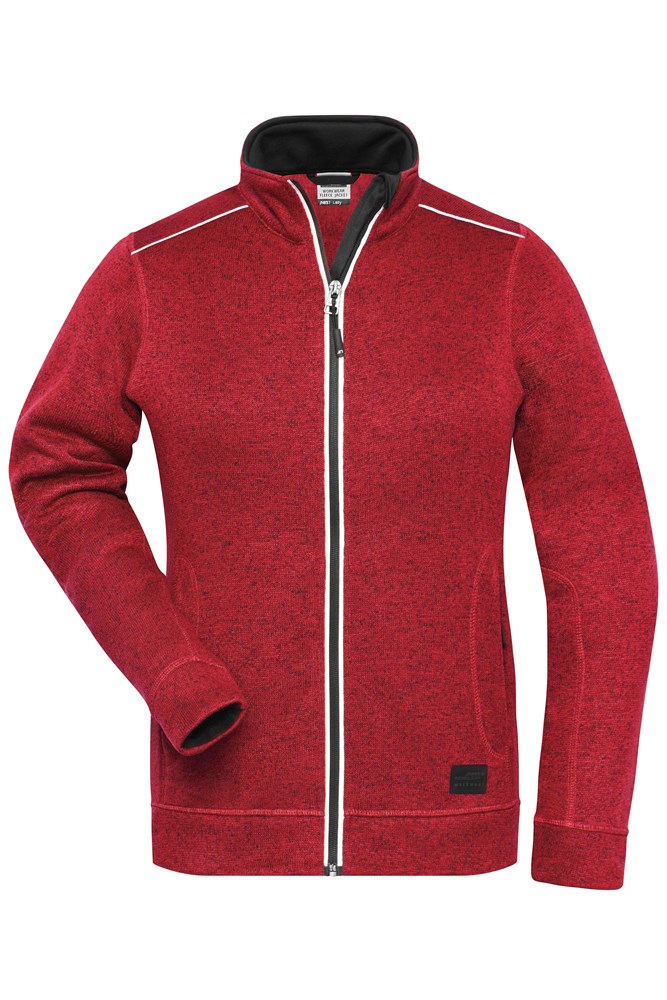 Ladies' Knitted Workwear Fleece Jacket - SOLID -